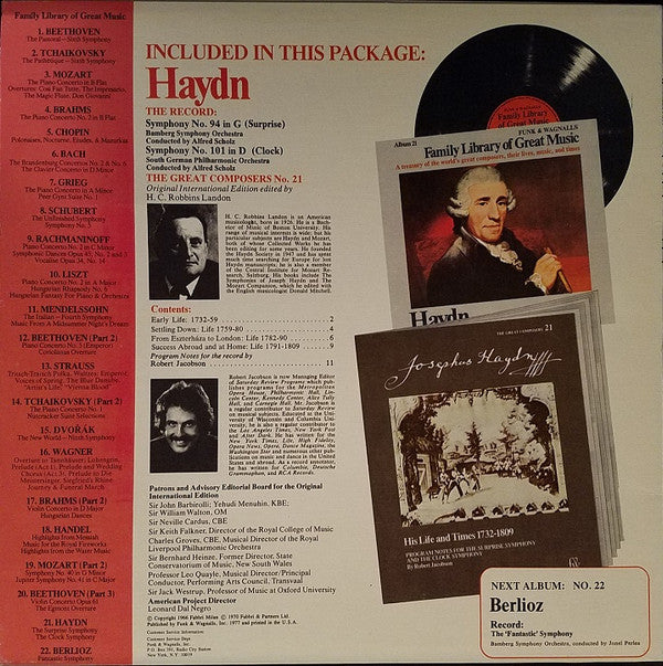Haydn* : The Surprise Symphony / The Clock Symphony (LP)