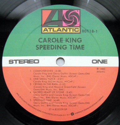 Carole King : Speeding Time (LP, Album)