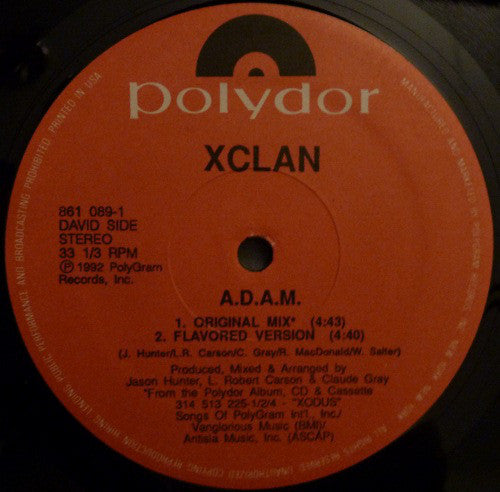 X Clan* : A.D.A.M. (12")