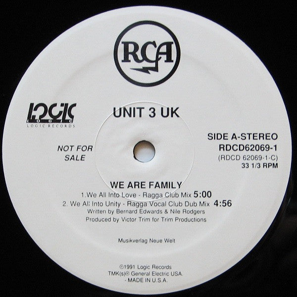 Unit 3 (2) : We Are Family (12", Promo)