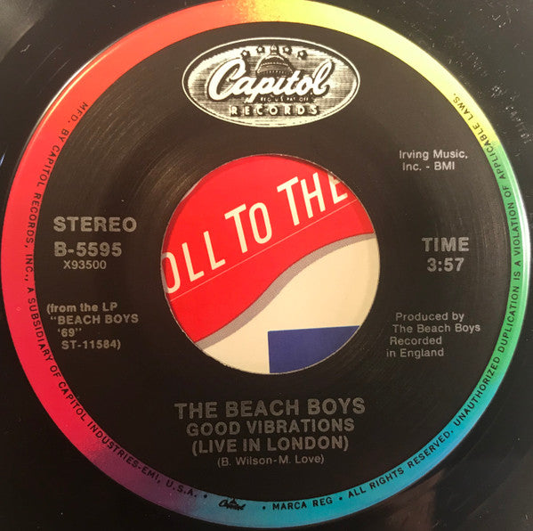 The Beach Boys : Rock 'n' Roll To The Rescue (7", Single, Styrene, All)