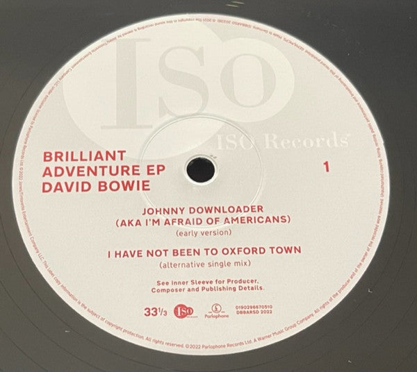 David Bowie : Brilliant Adventure EP (12", EP, RSD, Ltd)