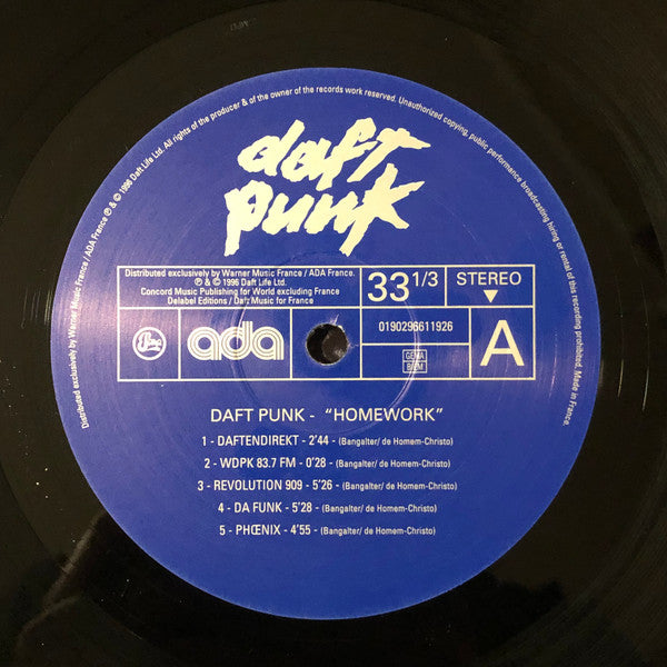 Daft Punk : Homework (2xLP, Album, RE, RP)