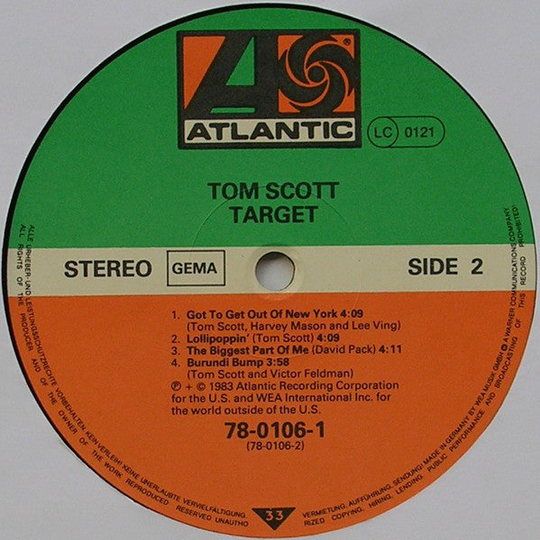 Tom Scott : Target (LP, Album)