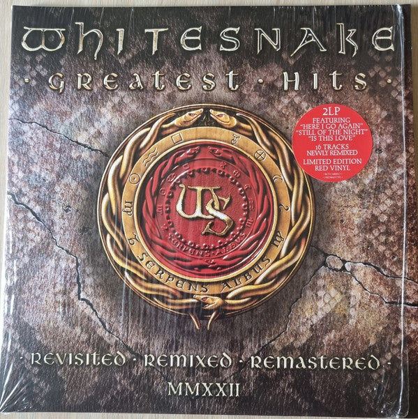 Whitesnake : Greatest Hits - Revisited - Remixed - Remastered - MMXXII (2xLP, Comp, Ltd, Red)