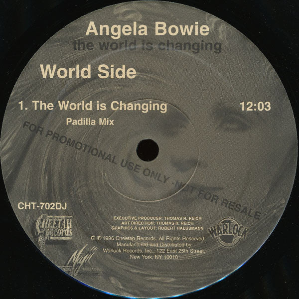 Angela Bowie : The World Is Changing (12", Promo)