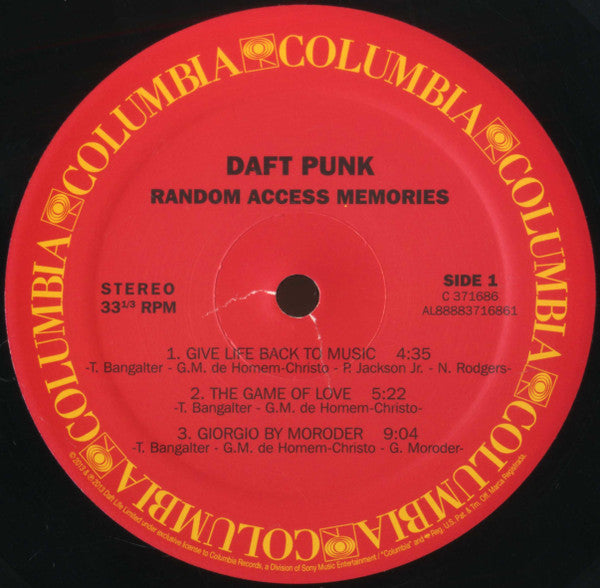 Daft Punk : Random Access Memories (2xLP, Album, RE, RP, 180)