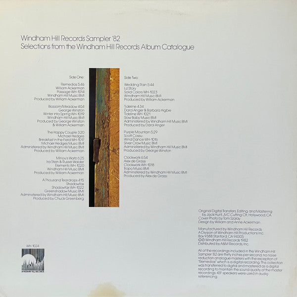 Various : Windham Hill Records Sampler '82 (LP, RE, Smplr, EMW)