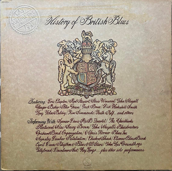Various : History Of British Blues - Volume One (2xLP, Comp, Scr)