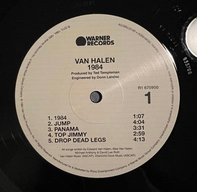 Van Halen : 1984 (LP, Album, RE)