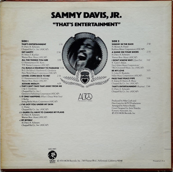 Sammy Davis Jr. : That's Entertainment (LP)