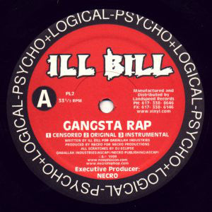 Ill Bill : Gangsta Rap / How To Kill A Cop (12")