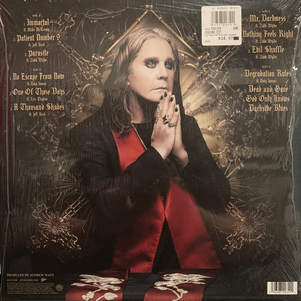 Ozzy Osbourne : Patient Number 9 (2xLP, Album, Gol)