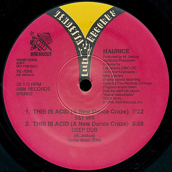 Maurice* : This Is Acid (A New Dance Craze) (12", Promo)
