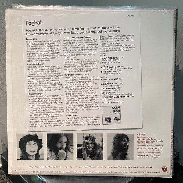 Foghat : Foghat (LP, Album, San)