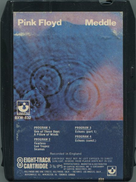 Pink Floyd : Meddle (8-Trk, Album)