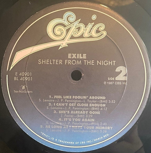 Exile (7) : Shelter From The Night (LP, Album, Ter)