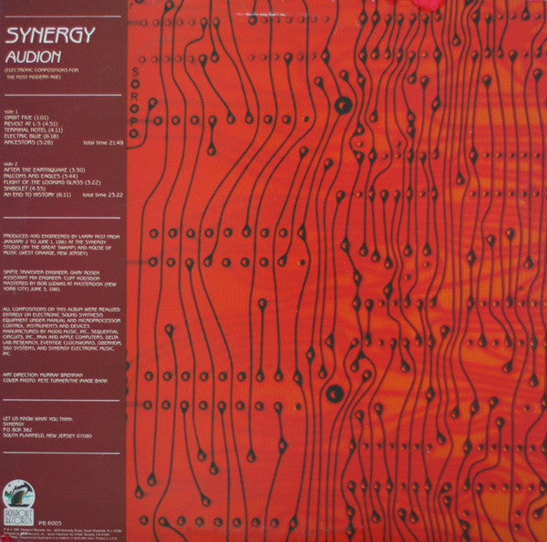 Synergy (3) : Audion (Electronic Compositions For The Post Modern Age) (LP, Album)
