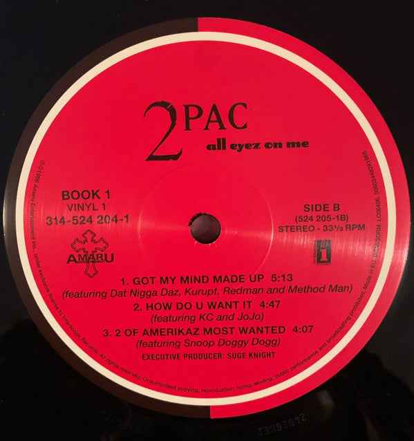 2Pac : All Eyez On Me (4xLP, Album, RE, Gat)