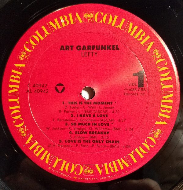 Art Garfunkel : Lefty (LP, Album)