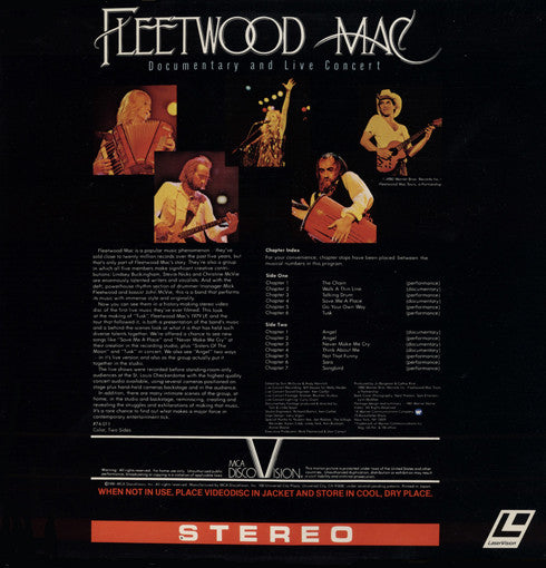 Fleetwood Mac : Documentary And Live Concert (Laserdisc, 12", NTSC, CLV)