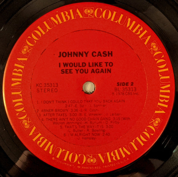 Johnny Cash : I Would Like To See You Again (LP, Album)