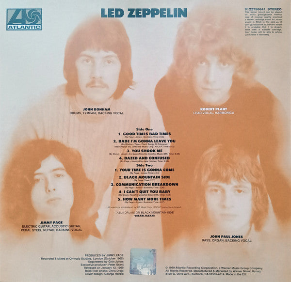 Led Zeppelin : Led Zeppelin (LP, Album, RE, RM, 180)