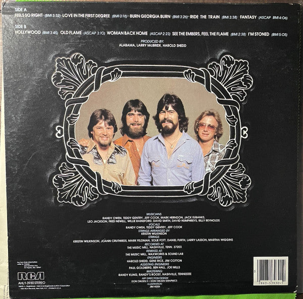 Alabama : Feels So Right (LP, Album, Ind)