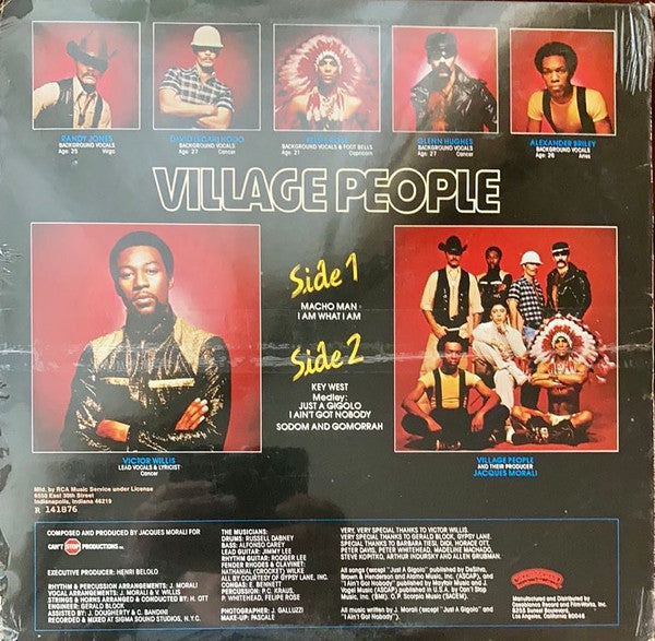 Village People : Macho Man (LP, Album, Club, RE, RCA)