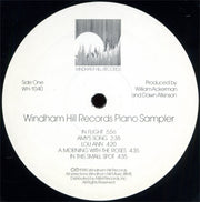 Various : Windham Hill Records Piano Sampler (LP, Album, Smplr, EMW)