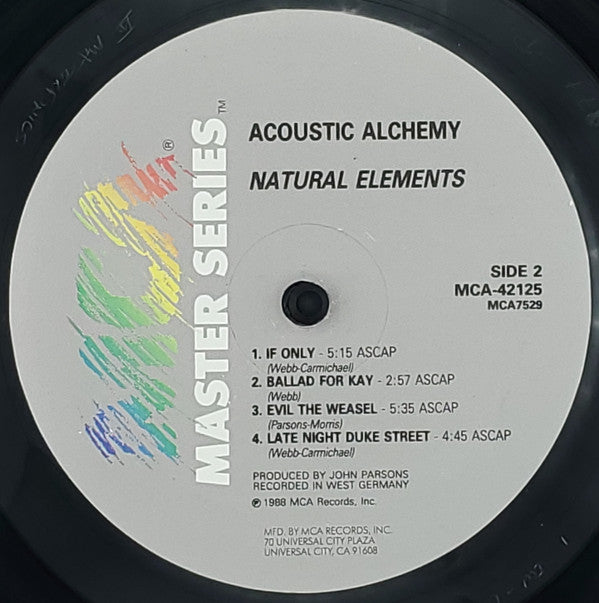 Acoustic Alchemy : Natural Elements (LP, Album)