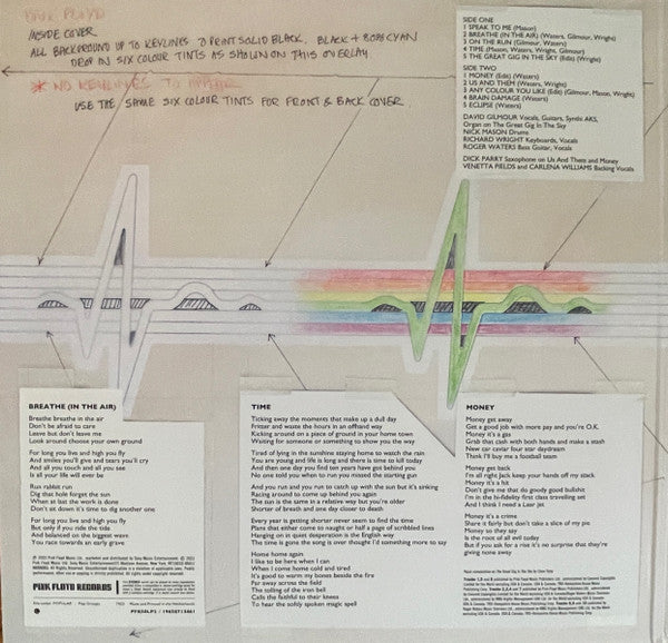 Pink Floyd : The Dark Side Of The Moon (Live At Wembley 1974) (LP, Album, 180)