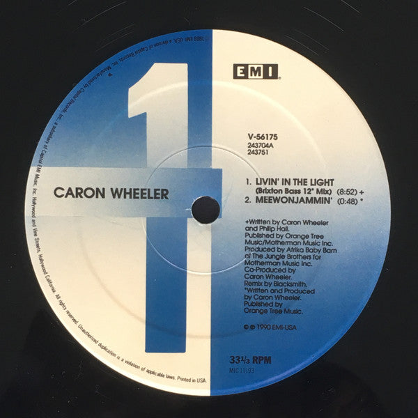 Caron Wheeler : Livin' In The Light (12")