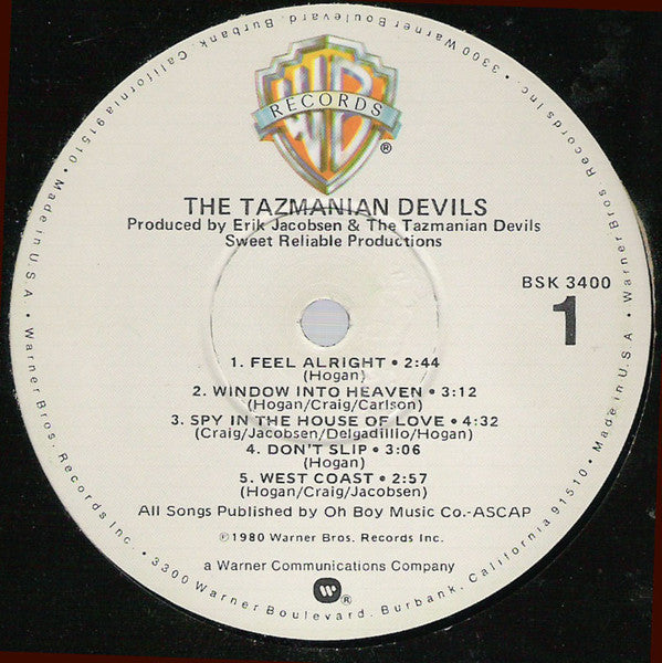 The Tazmanian Devils : The Tazmanian Devils (LP, Album)