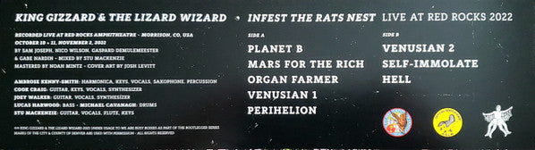 King Gizzard And The Lizard Wizard : Infest The Rats Nest (Live At Red Rocks 2022) (LP, Comp, Glo)