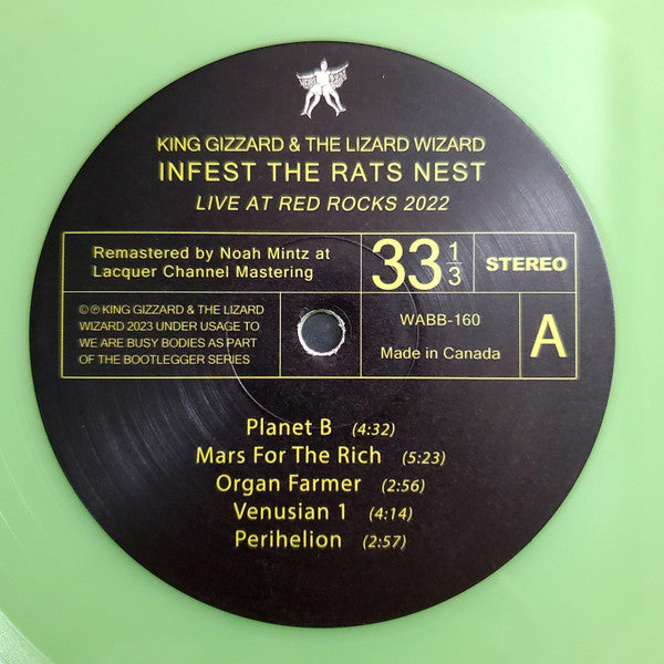 King Gizzard And The Lizard Wizard : Infest The Rats Nest (Live At Red Rocks 2022) (LP, Comp, Glo)