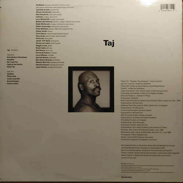 Taj Mahal : Taj (LP, Album)