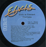 Elvis Presley : Elvis In Concert (2xLP, Album, Ind)