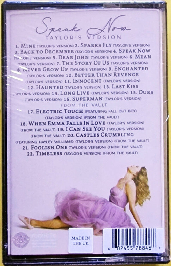Buy Taylor Swift : Speak Now (Taylor's Version) (2xCass, Album