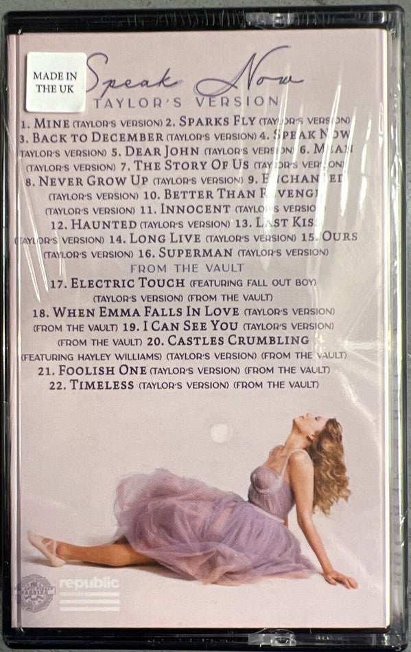 Buy Taylor Swift : Speak Now (Taylor's Version) (2xCass, Album