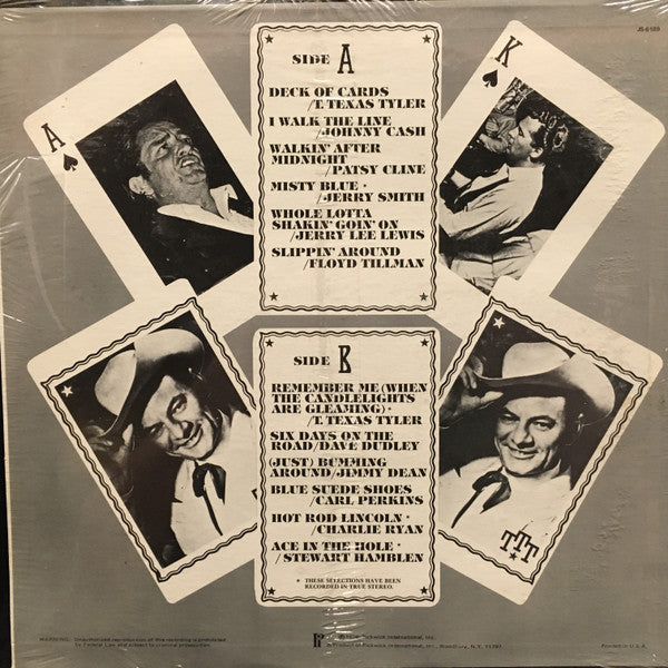 Various : T. Texas Tyler - Deck Of Cards (LP, Comp)