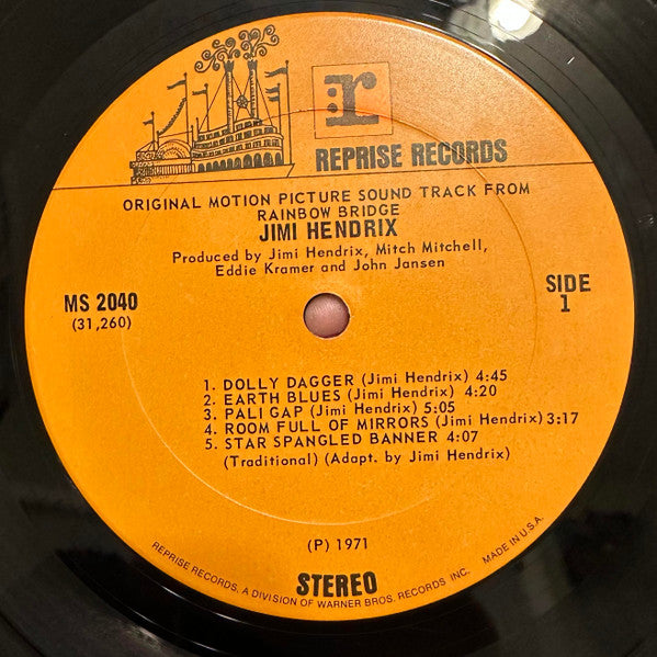 Jimi Hendrix : Rainbow Bridge - Original Motion Picture Sound Track (LP, Album, Gat)