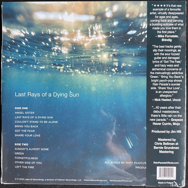 Rain Parade : Last Rays Of A Dying Sun (LP, Ltd, Blu)