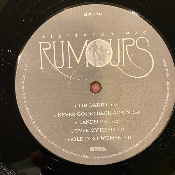 Fleetwood Mac : Rumours Live (2xLP, Album, PRP)