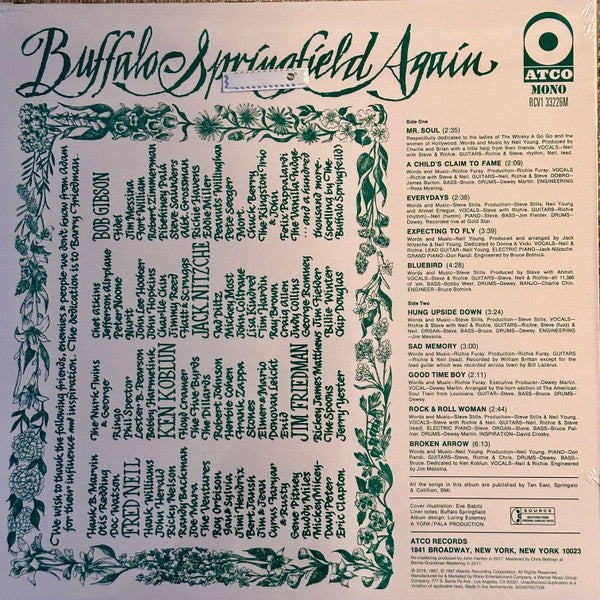 Buffalo Springfield : Buffalo Springfield Again (LP, Album, Mono, Ltd, RE, Cry)