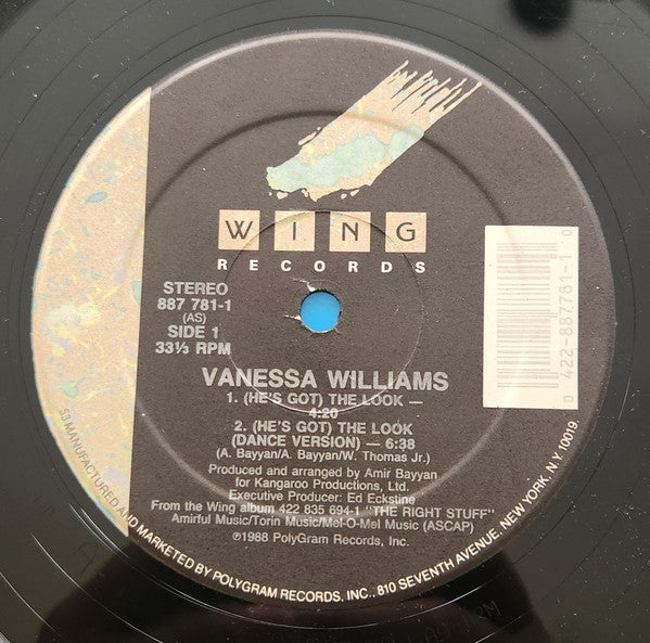 Vanessa Williams : (He's Got) The Look (12", Single, Hau)