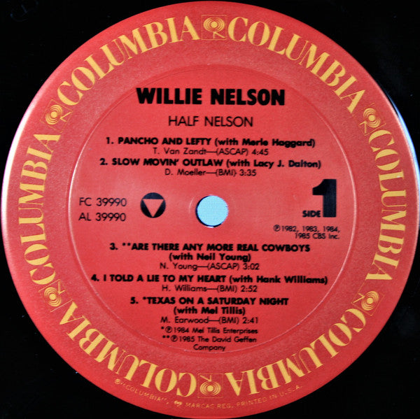 Willie Nelson : Half Nelson (LP, Album, Comp)