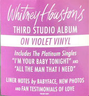 Whitney Houston : I'm Your Baby Tonight (LP, Album, RE, Vio)