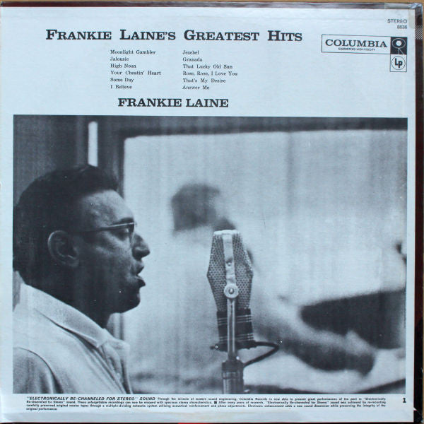 Frankie Laine : Frankie Laine's Greatest Hits (LP, Comp, RM)