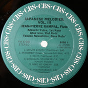 Jean-Pierre Rampal, Shinichi Yuize, Utae Uno, Yasuko Nakashima : Yamanakabushi : Japanese Melodies, Vol. III (LP, Album)